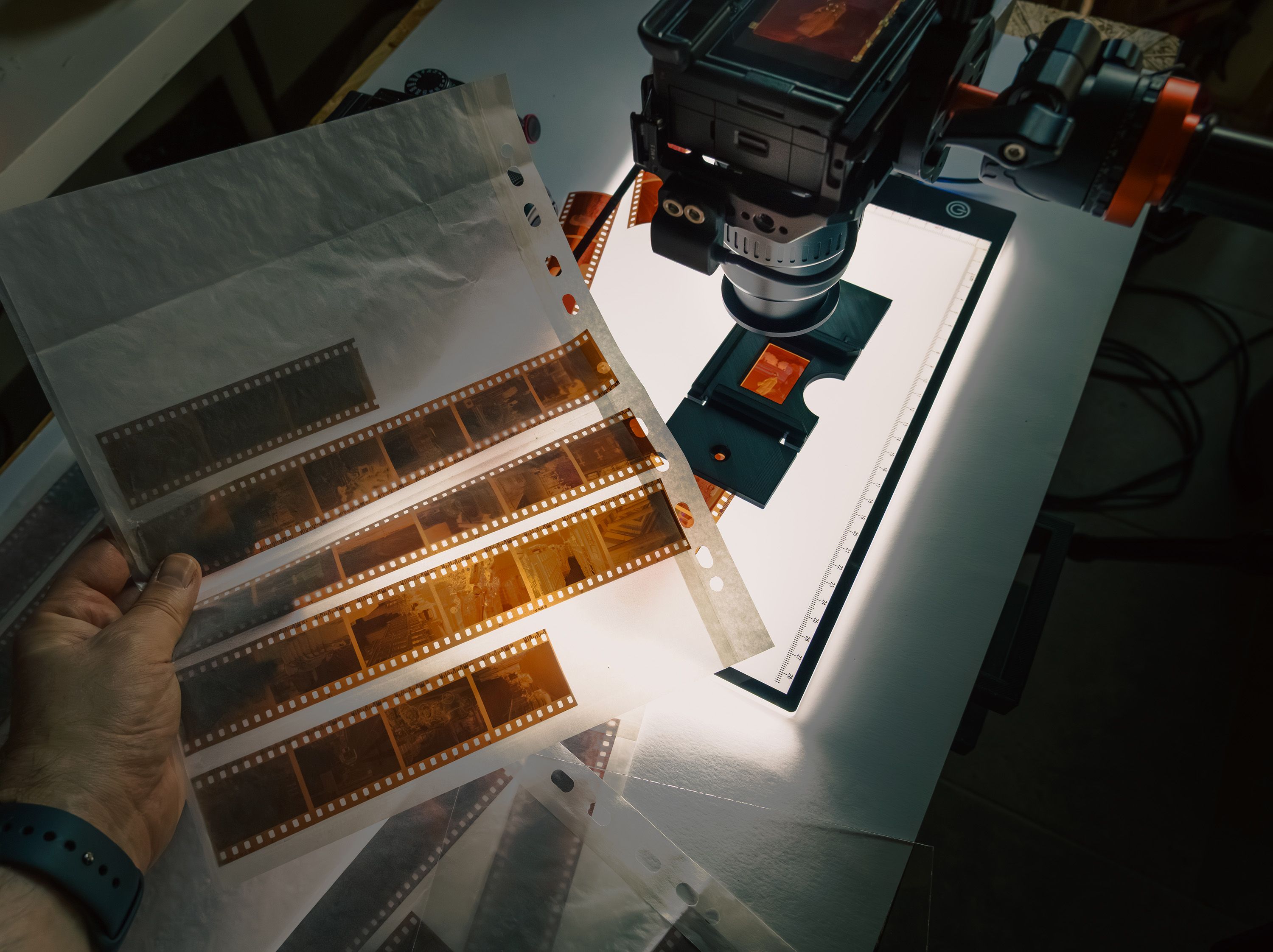 Archival photographs and vintage film materials