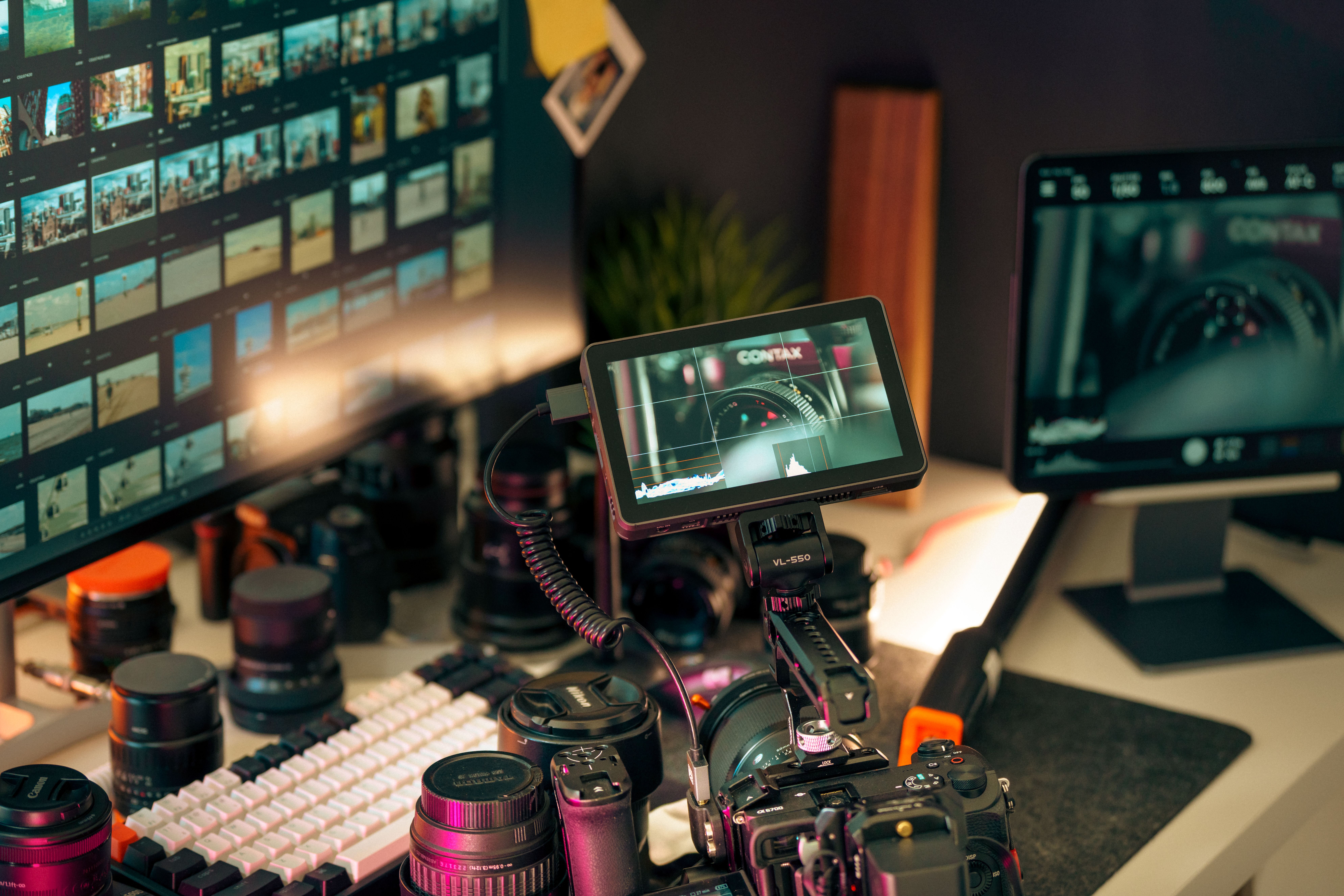 Professional photography studio and equipment